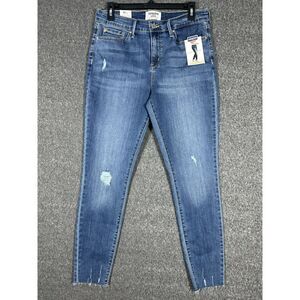 NWT Denizen by Levi’s Women's Mid Rise Skinny Distressed Blue Jeans Size 12